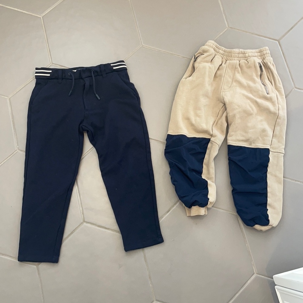 zara boys trouser and joggers set of 2